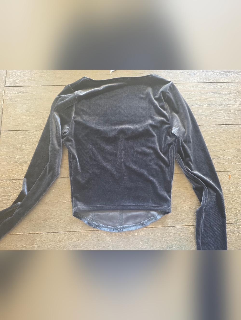 Lush Velvet Corset-Style Long Sleeve Top XS - Picture 3 of 3